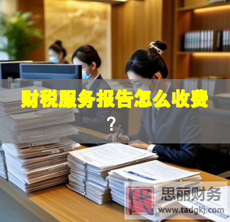 财税服务报告怎么收费？