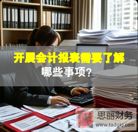 开展会计报表需要了解哪些事项？