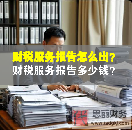 财税服务报告怎么出？财税服务报告多少钱？